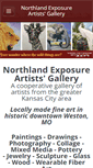 Mobile Screenshot of northlandartists.com